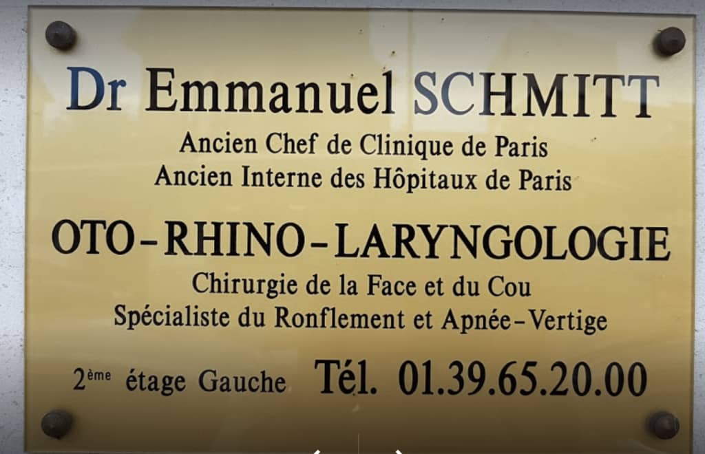 Dr Emmanuel SCHMITT, ORL - Chirurgien de la face et du cou à Poissy
