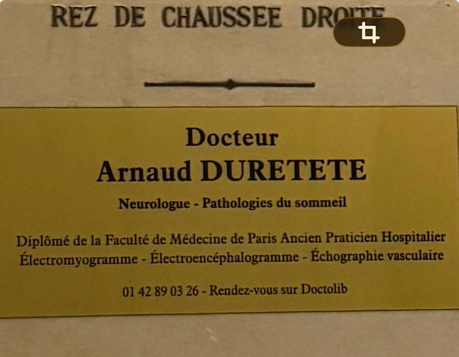 Dr Arnaud Duretete, Neurologue à Paris