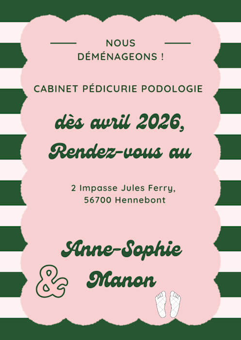 Dr Anne Sophie Rocaboy Dupont, Pédicure podologue à Hennebont