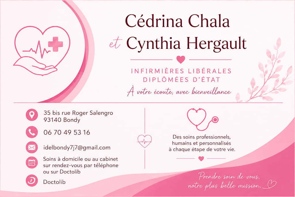 Cabinet infirmier 7J/7 - Hergault Cynthia et Chala Cédrina