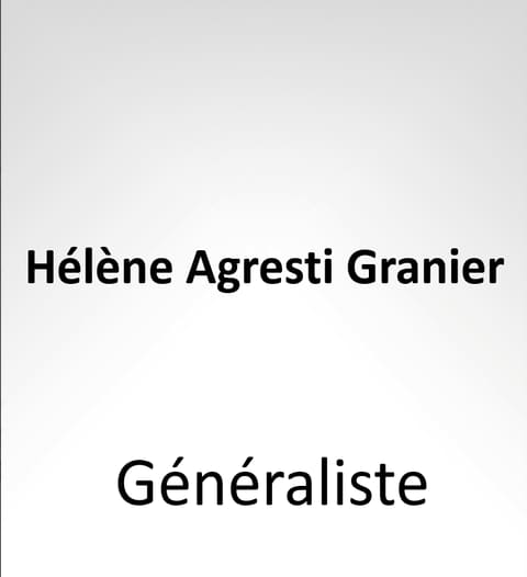 Dr Hélène Agresti Granier