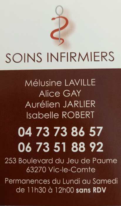 Cabinet infirmier - Mélusine Laville, Alice Gay, Aurélien Jarlier, Maëlle Blachere