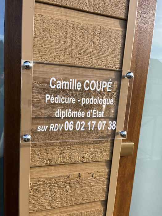 Dr Camille Coupe, Pédicure podologue à Sainte-Maure