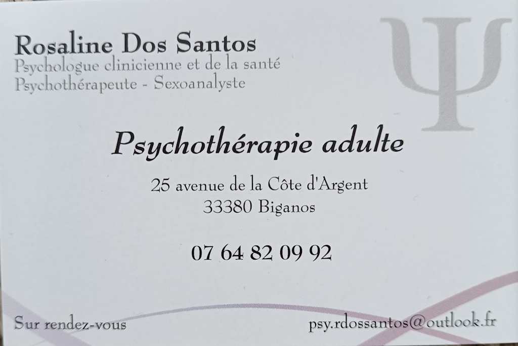 Dr Rosaline Dos Santos, Psychotherapeute à Biganos