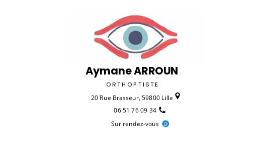 Dr Aymane Arroun, Orthoptiste à Lille