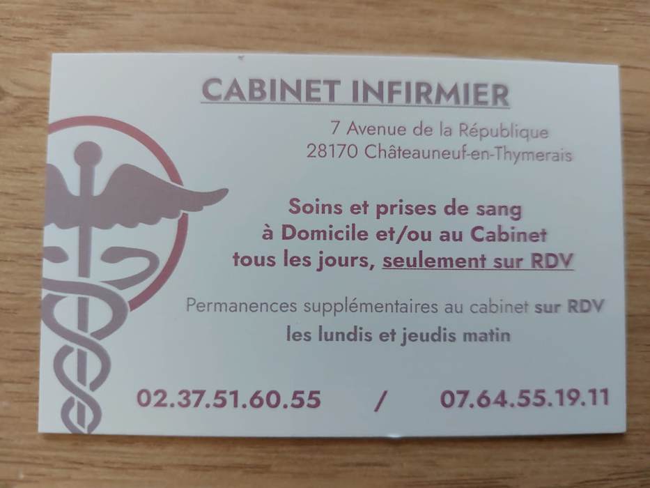 Cabinet Infirmier - Philippe Azoula, Émilie Leger, Karine Martin & Sandrine Hemon Riguet, Infirmier à Châteauneuf-En-Thymerais