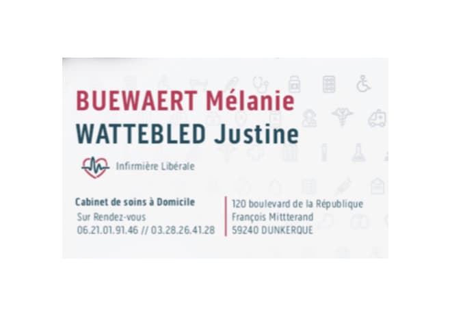 Cabinet infirmier Dunkerque - Buewaert Mélanie et Wattebled Justine