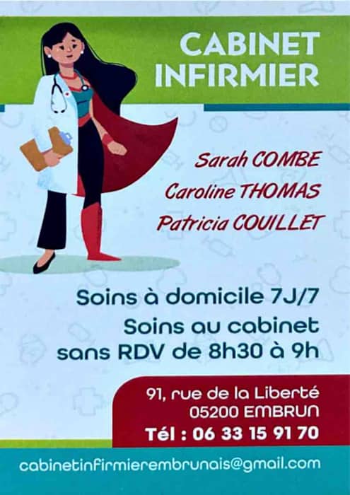 Infirmières Sarah Chouata Combe, Patricia Couillet et Caroline Thomas