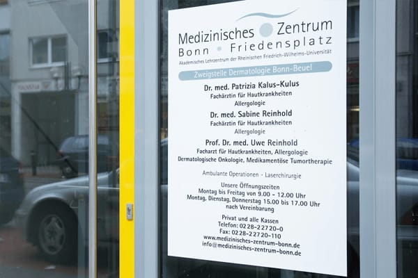 Mvz Dermatologisches Zentrum Bonn - Hautarzt Am Friedensplatz Rezensionen Dermatologisches Zentrum Bonn, MVZ - Medizinisches Versorgungszentrum