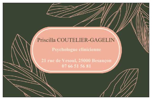 Priscilla Coutelier Gagelin, Psychologue à Besançon
