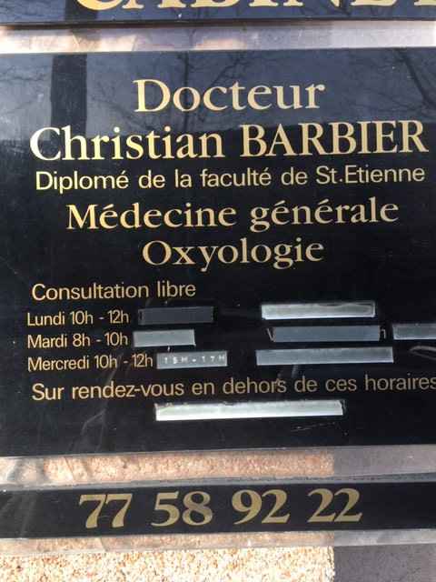 Dr Christian BARBIER