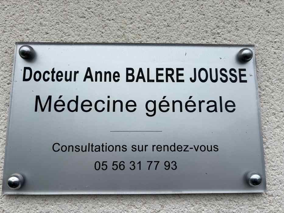 Anne Balere Jousse, Médecin généraliste à Latresne