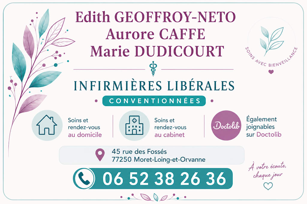 Cabinet infirmier - Edith GEOFFROY, Aurore CAFFE, Marie DUDICOURT