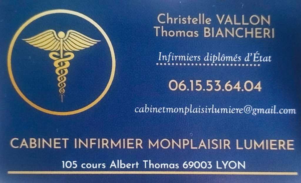 Cabinet infirmier  Monplaisir Lumière Thomas Biancheri et Christelle Vallon