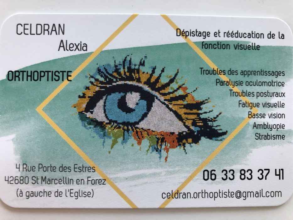 Dr Alexia Celdran, Orthoptiste à Saint-Marcellin-En-Forez