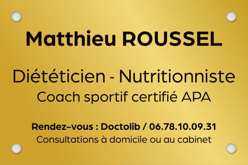 Dr Matthieu Roussel, Diététicien à Meaux