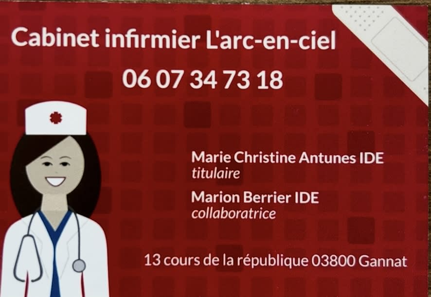 Cabinet infirmier L'arc-en-Ciel Marie-Christine ANTUNES et Marion BERRIER 