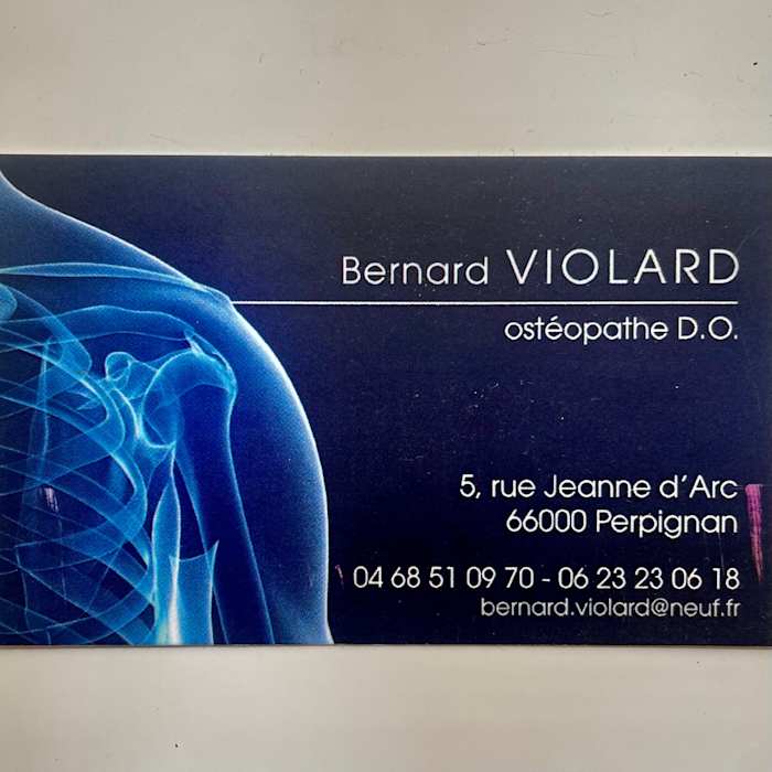 Dr Bernard Violard, Ostéopathe à Perpignan