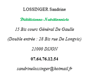 Dr Sandrine Lossinger, Diététicien à Dijon