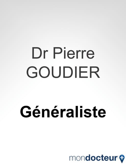 Dr Pierre GOUDIER