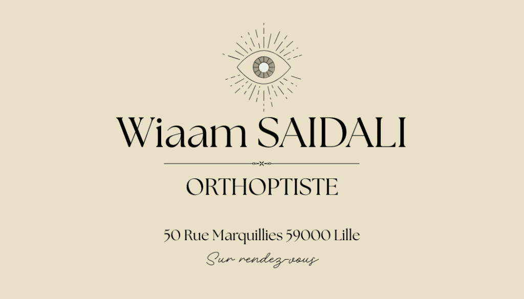 Dr Wiaam Saidali, Orthoptiste à Lille