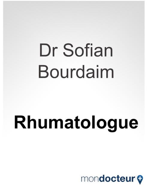 Dr SOFIAN BOURDAIM
