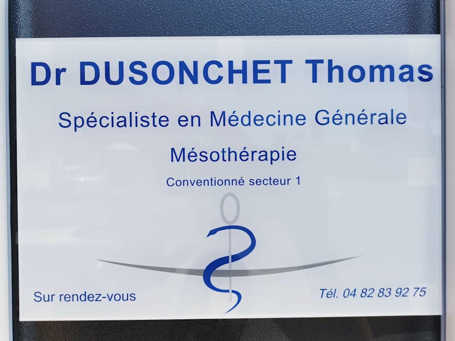 Dr Thomas Dusonchet, Médecin généraliste à Biziat