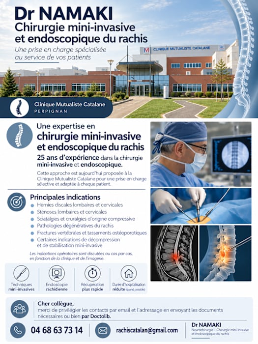 Dr Houman Namakiaraghi, Neurochirurgien à Perpignan